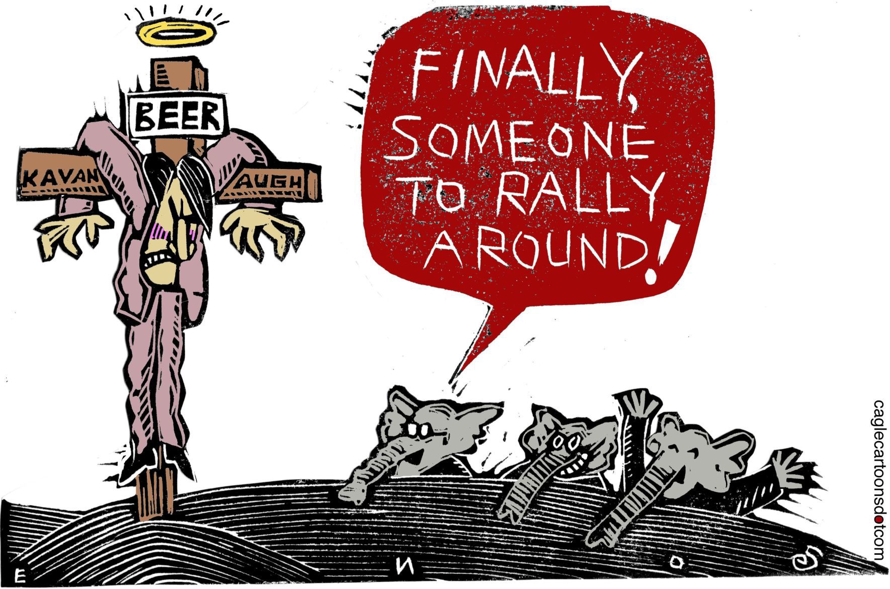 Kavanaugh confirmation cartoon